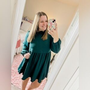 Beeson River Green Holiday Dress